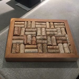 Wood and cork accent